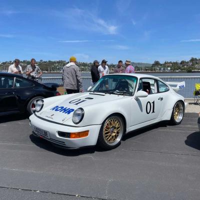 White Classic Porsche at Luft 9