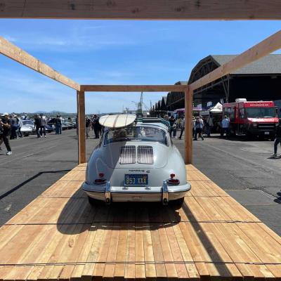beautiful surfing chalk vintage porsche at Luft 9 - 2