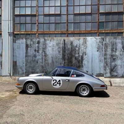 Vintage Silver Porsche at Luft 9
